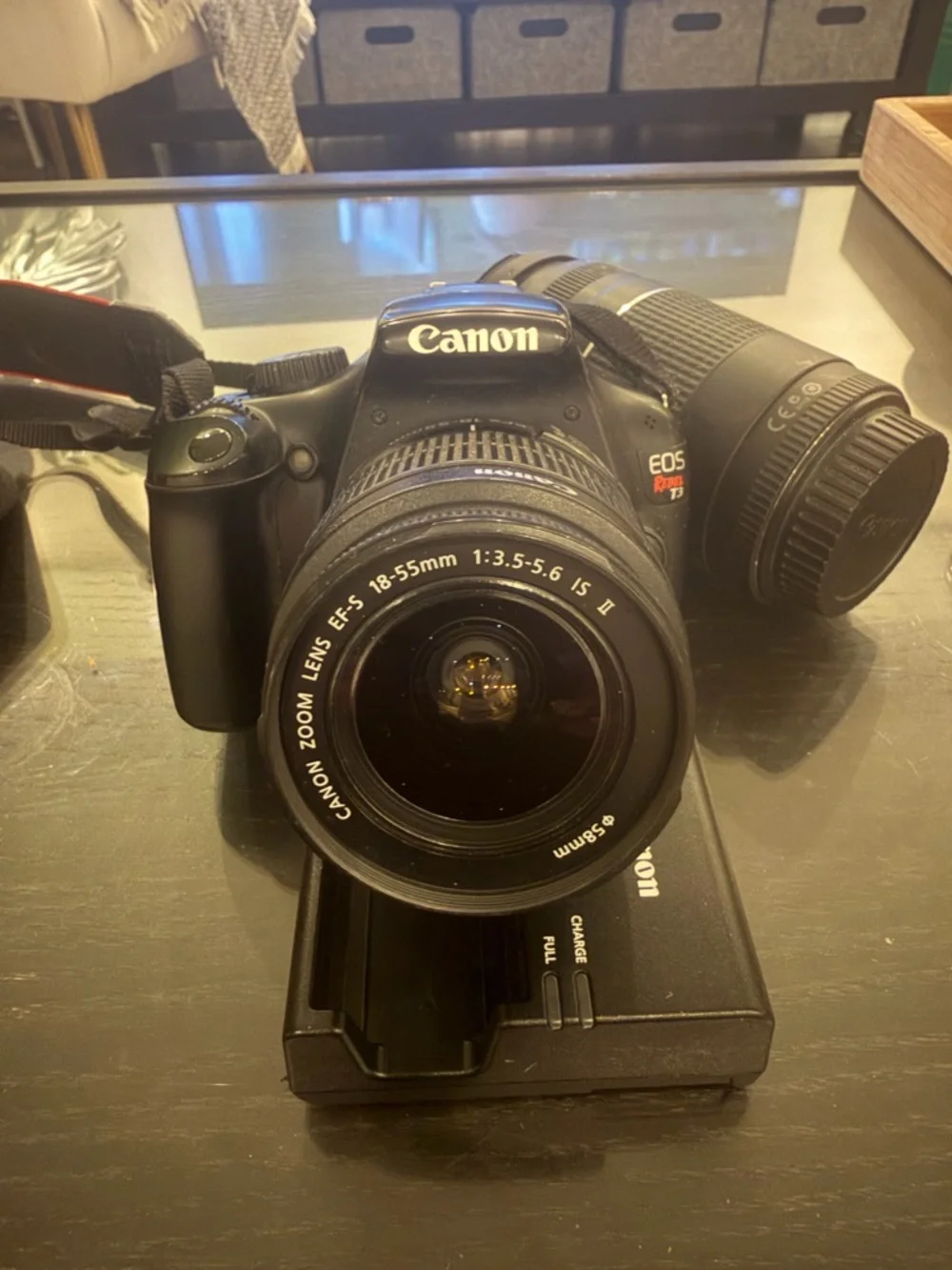 Canon EOS Rebel T3 EF-S 18-55 IS II Kit. Like new, perfectly working condition.